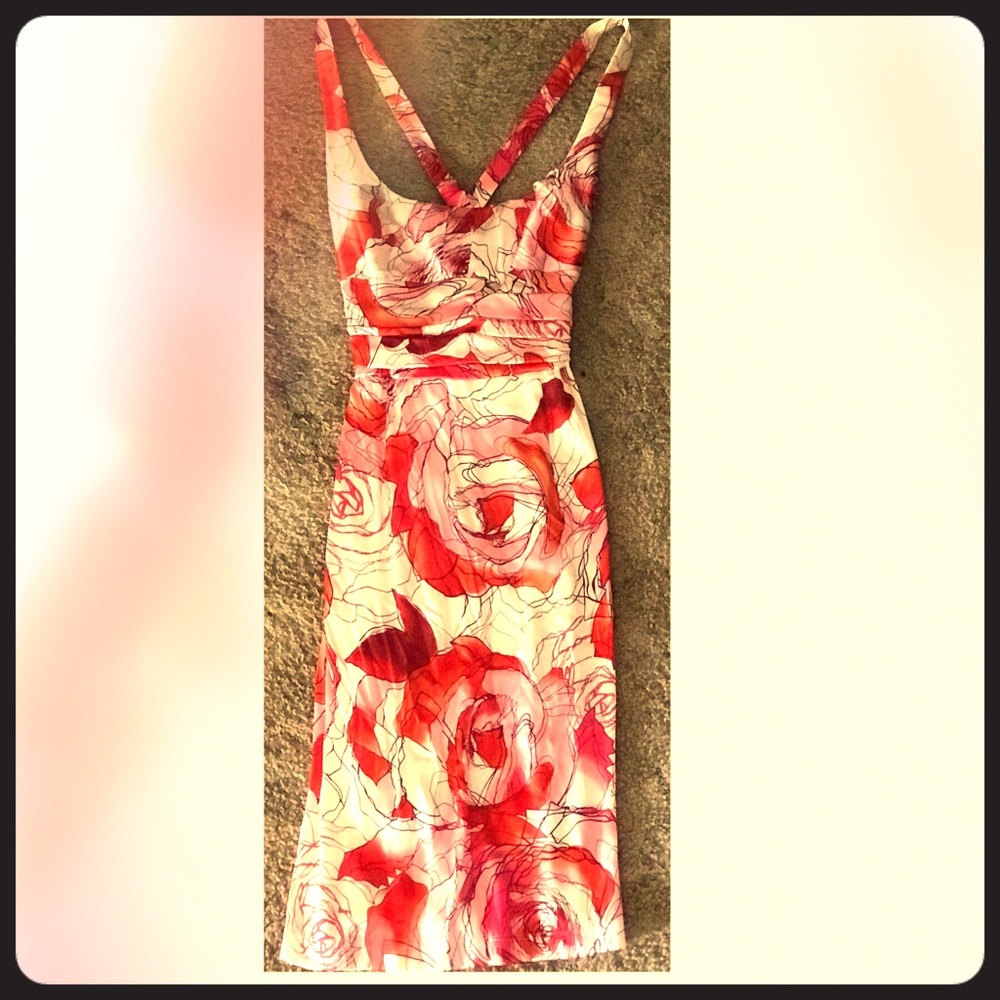 Stunning pinks and red on this sz.4 David Meister